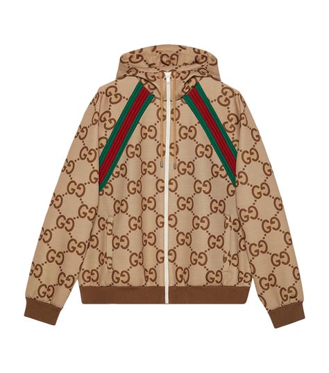 mens gucci hooded jackets|gucci jacket men's cheap.